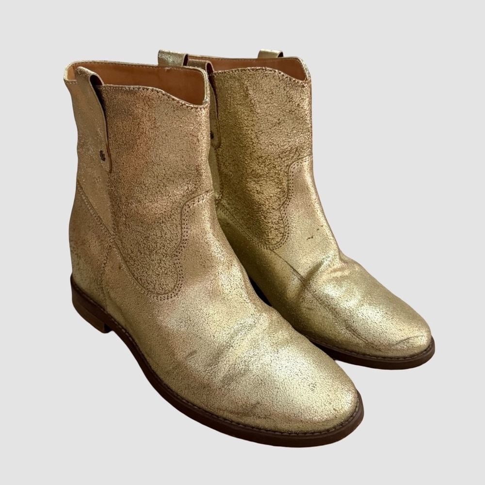 Triver Flight Golden Hidden Wedge Boots US8 EU38 ($280)